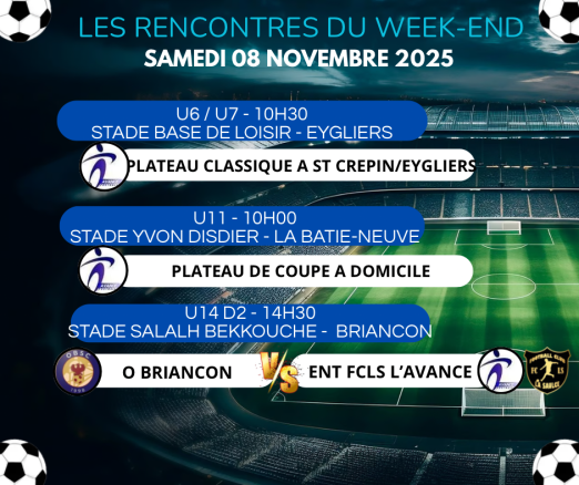 ⚽🔥 LES MATCHS DU WEEK-END 🔥⚽