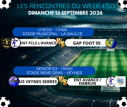 ANNONCES MATCHS DIMANCHE